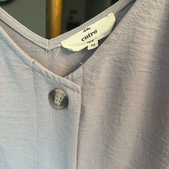 EUC Entro Button Up Tanks Size M Lot of 3 Green, Hot Pink and Pale Lavender - Picture 7 of 10